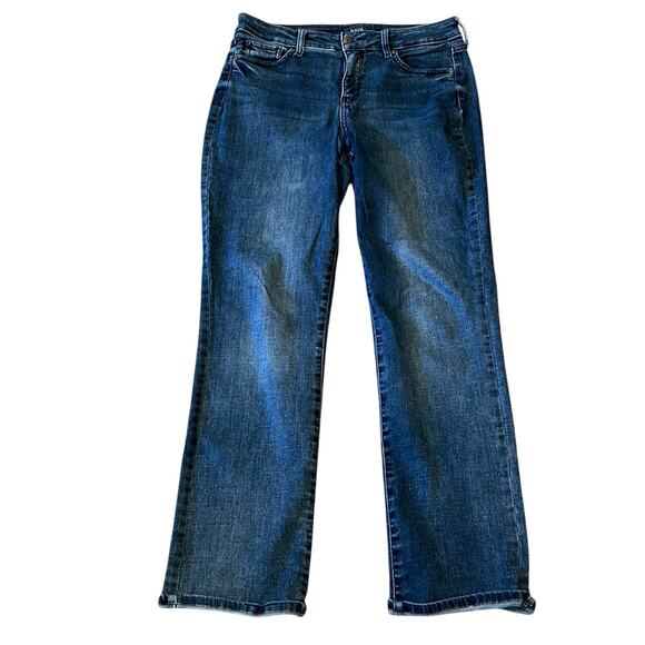 NYDJ Marilyn Straight Medium Wash Jeans Size 10 - Picture 2 of 8